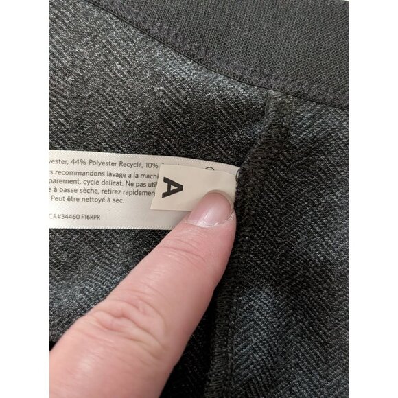 Nwt Eileen Fisher Charcoal Gray Herringbone Tweed Leggings 1X Polyester Stretch - Picture 10 of 15